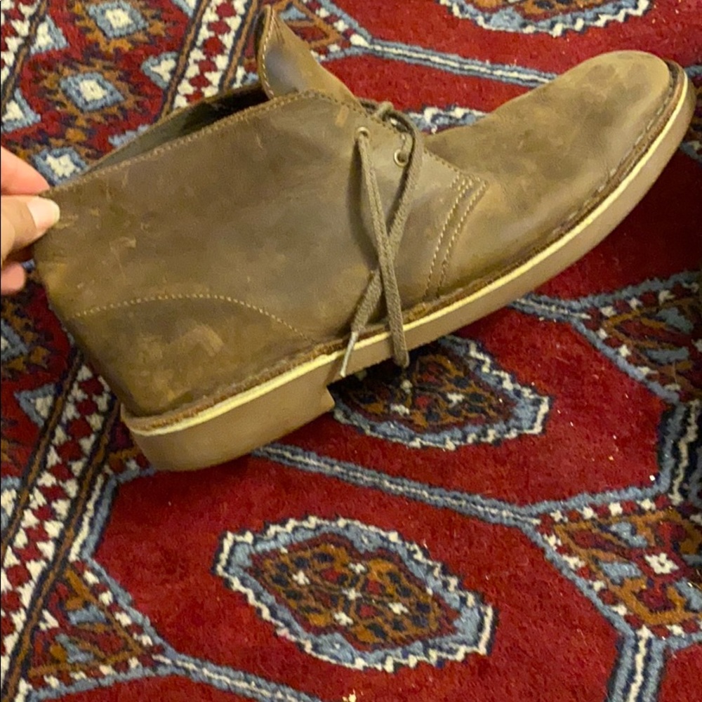 Men’s Clarks tan boots 11M